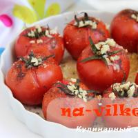 Tomatoes with cheese at the Dukhovtsi